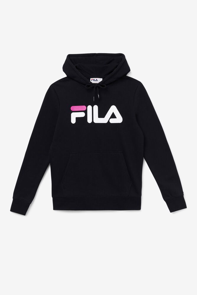 Fila Lucy Black Hoodie Womens - NZ 34572-MIVO